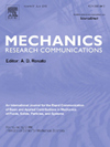MECHANICS RESEARCH COMMUNICATIONS