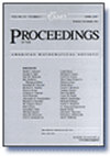 PROCEEDINGS OF THE AMERICAN MATHEMATICAL SOCIETY