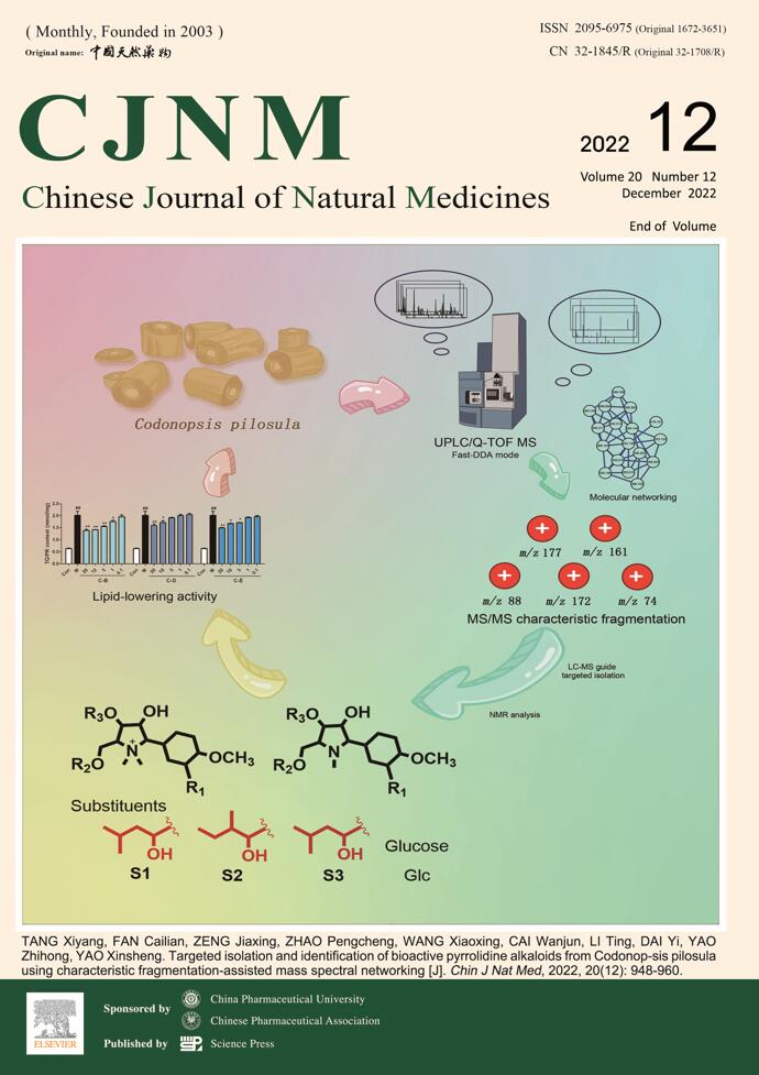 LetPub 期刊封面实例  , Chinese Journal of Natural Medicines
